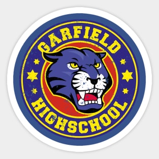 GARFIELD HIGH SCHOOL (black lightning) GRUNGE Sticker